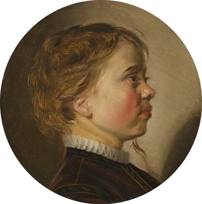Fiatal fiú profiljában alkotó: Judith Leyster