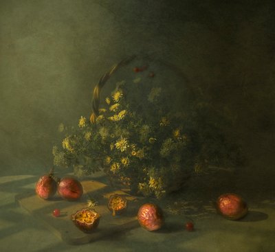 Moody passiógyümölcs-virágok alkotó: Judy Tseng