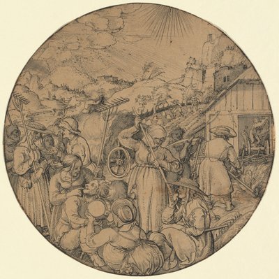 Szénaszüret (június) alkotó: Jörg Breu the Elder