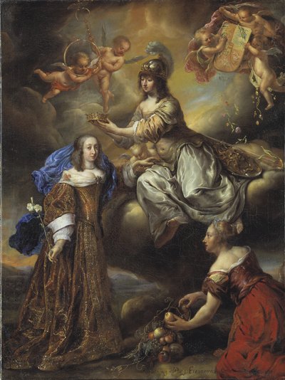 Hedvig Eleonóra királynő allegóriája Minervaként, 1654 alkotó: Jürgen Ovens