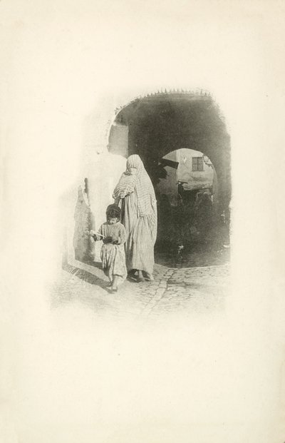 Jules Gervais-Courtellemont egyik algériai látképe (fekete-fehér fotó) alkotó: Jules (after) Gervais-Courtellemont
