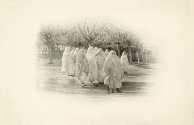 Jules Gervais-Courtellemont egyik algériai látképe (fekete-fehér fotó) alkotó: Jules (after) Gervais-Courtellemont