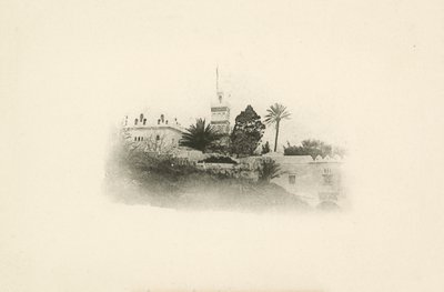 Jules Gervais-Courtellemont egyik algériai látképe (fekete-fehér fotó) alkotó: Jules (after) Gervais-Courtellemont