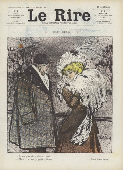 Nulla alatt. Illusztráció Le Rire alkotó: Jules Abel Faivre