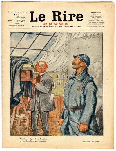 A „The Red Laughter” címlapja, színekben szatirikus alkotó: Jules Abel Faivre