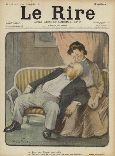 Illusztráció Le Rire alkotó: Jules Abel Faivre