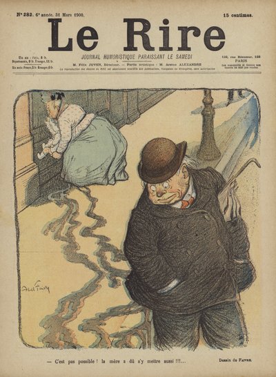 Illusztráció Le Rire alkotó: Jules Abel Faivre