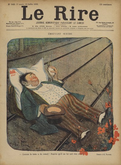 Illusztráció Le Rire alkotó: Jules Abel Faivre