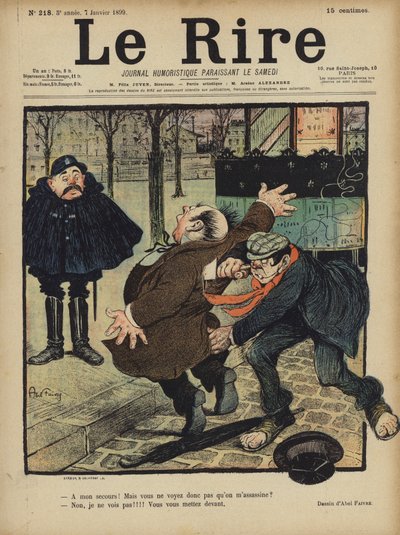 Illusztráció Le Rire alkotó: Jules Abel Faivre