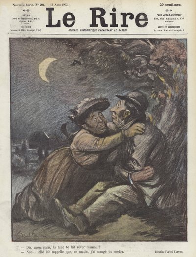 Illusztráció Le Rire alkotó: Jules Abel Faivre