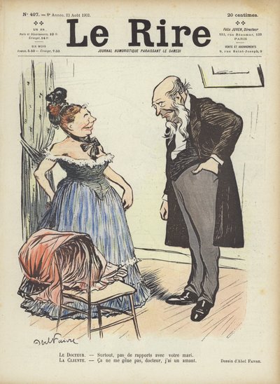 Illusztráció Le Rire alkotó: Jules Abel Faivre