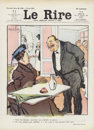 Illusztráció Le Rire alkotó: Jules Abel Faivre