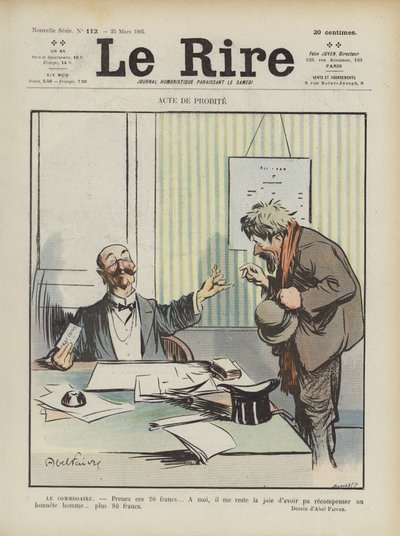 Illusztráció Le Rire alkotó: Jules Abel Faivre