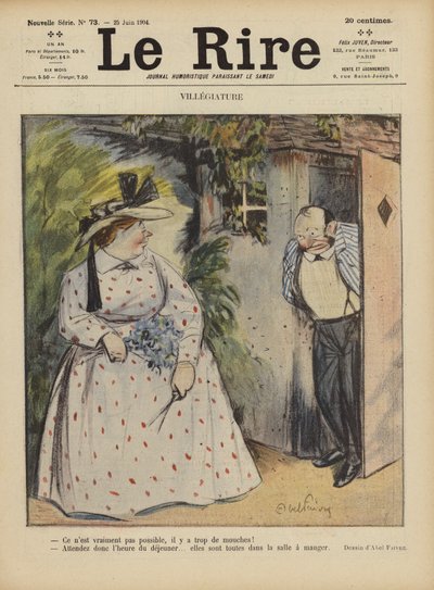 Illusztráció Le Rire alkotó: Jules Abel Faivre