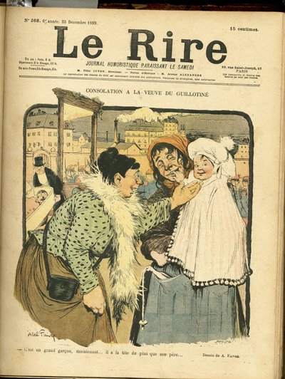Abel Faivre (1867-1945) illusztrációja a Le Rire borítójára alkotó: Jules Abel Faivre