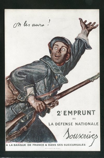 Képeslap, Szatirikus színekben: 14-18-as háború, Kölcsönzés, Hazafias utazások – Katonák Illusztráció: Abel Faivre (1867-1945) alkotó: Jules Abel Faivre