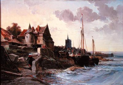 Souvenir de Douarnenes (olaj, vászon) alkotó: Jules Achille Noel