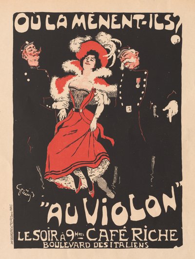 A plakát mesterei: Pl. 103 Café Reche alkotó: Jules Alexandre Grün