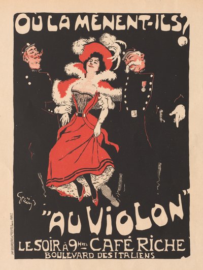 A plakát mesterei: Pl. 103 Café Reche, 1897. alkotó: Jules Alexandre Grün