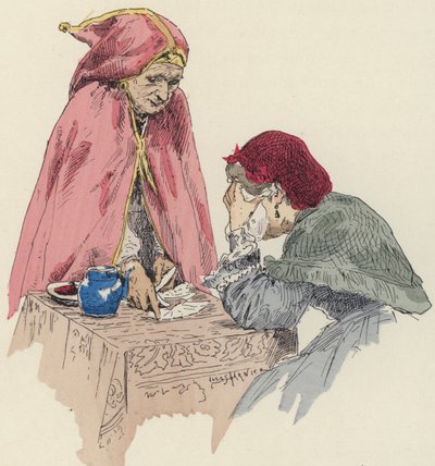 Jós a vásárban (színes litó) alkotó: Jules Arsene (after) Garnier