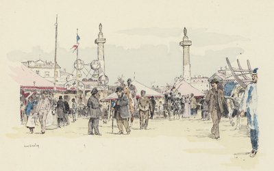 A vásár (színes litó) alkotó: Jules Arsene (after) Garnier