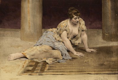 Nő játszik a játék mesék (táblázatok). Gargantua. Jules Garnier illusztrációja. In "Rabelais et l