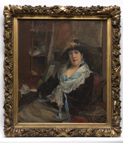 Marie Samary az Odéon Színházból, c. 1881. alkotó: Jules Bastien Lepage