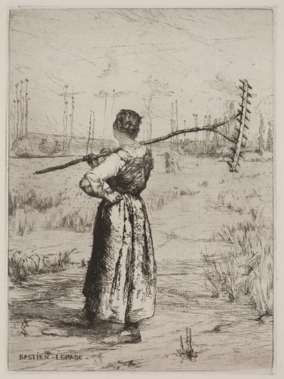 Visszatérés a mezőről (Retour des Champs) alkotó: Jules Bastien Lepage
