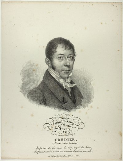 Pierre-Louis-Antoine Cordier portréja alkotó: Jules Boilly