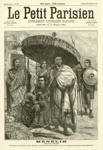 Menelik, Abesszínia császára alkotó: Jules Borelli