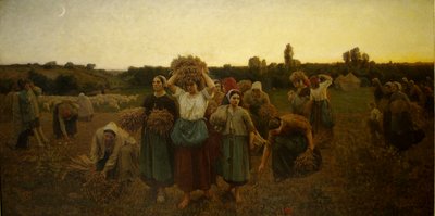Franciául:  Le Rappel de glaneuses Hívás a begyűjtőkhöz alkotó: Jules Breton