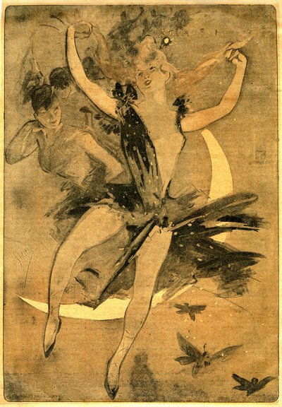 Jules Cheret rajza Felicien Champsaur „Lulu” című rajzával, regény és pantomim egy felvonásban (1900), bohóctáncost állít színpadra. A „Lulu”-t az egyik legjobb példának tartják annak, amit Franciaországban „cirkuszi irodalomnak” neveznek. alkotó: Jules Cheret