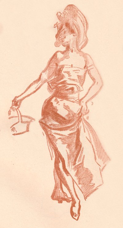 Rajz szangvinikus nyelven, c1900 1903-1904 alkotó: Jules Cheret