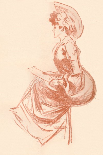 Rajz szangvinikus nyelven, c1900 1903-1904 alkotó: Jules Cheret