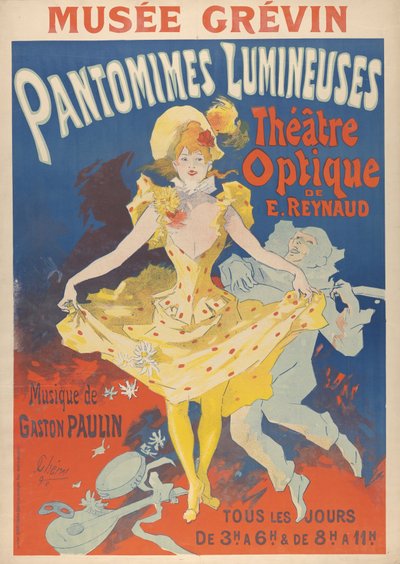 Világító pantomim, 1892 alkotó: Jules Cheret