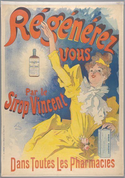 Sirop Vincent, 1893 alkotó: Jules Cheret