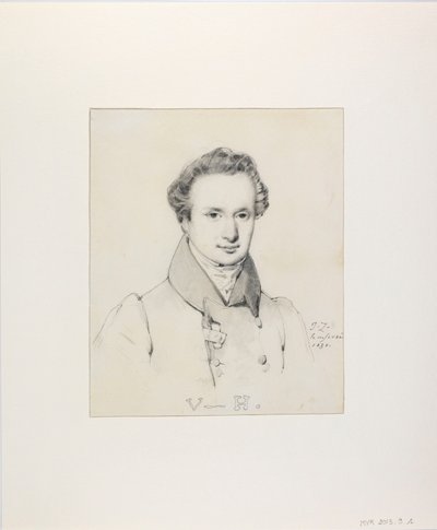 Victor Hugo portréja 1802-1885, 1830. alkotó: Jules Claude Ziegler