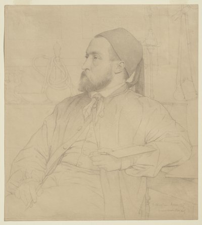 Constant Moyaux építész portréja, 1865 alkotó: Jules Clement Chaplain