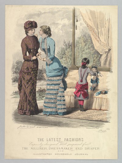 A legújabb divat kifejezetten a Milliner, Dressmaker és Dr... számára tervezett és elkészített, 1880-82. alkotó: Jules David