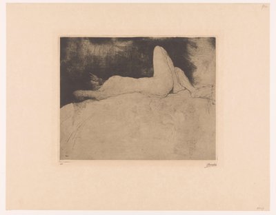 Meztelenül fekve Most (cím az objektumon) alkotó: Jules De Bruycker (signed by artist)