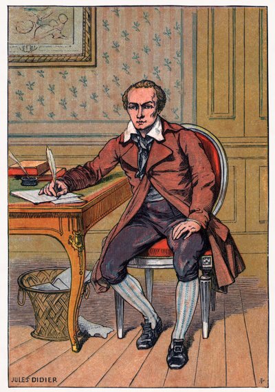 Andre Chenier, 1900 körül (metszet) alkotó: Jules Didier