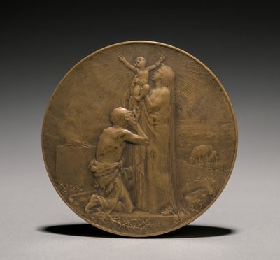 Érem, 1800-as évek. alkotó: Jules Dupré