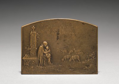 Medalion fordított. alkotó: Jules Dupré