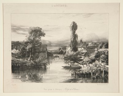 Vue Prize a Alencon ; L alkotó: Jules Dupré