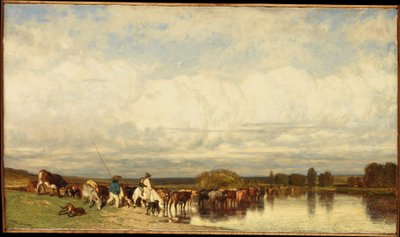Gázlón átkelő tehenek alkotó: Jules Dupré