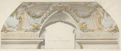 Tervezés a Hôtel de Trevise számára, Párizs, 19. század második fele. Alkotók: Jules-Edmond-Charles Lachaise, Eugène-Pierre Gourdet. alkotó: Jules Edmond Charles Lachaise and Eugène Pierre Gourdet