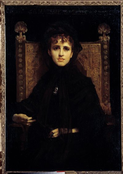 Madame Georges Bizet (1849-1926) portréja. Jules Elie Delaunay (1828-1891) festménye alkotó: Jules Elie Delaunay