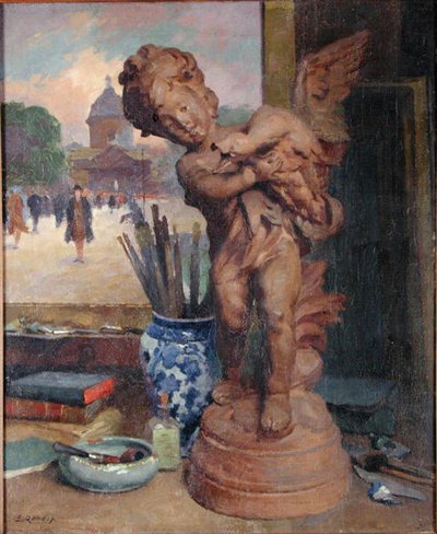 Csendélet egy angyallal alkotó: Jules Ernest Renoux