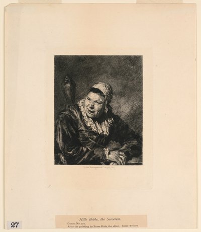 Hille Bobbe, a varázslónő, az "Etchings of Pictures in the Metropolitan Museum, New York" című filmből alkotó: Jules Ferdinand Jacquemart