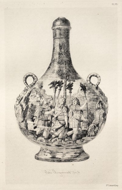 A kerámiaművészet története: A fazekasság leíró és filozófiai tanulmányozása... VIII. tábla, 187 alkotó: Jules Ferdinand Jacquemart